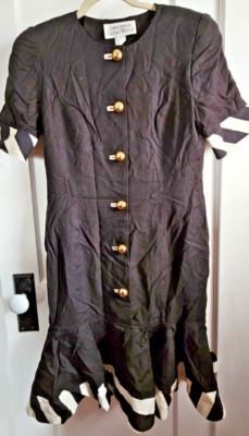 Constance Saunder's for Richard Warren women Sz 10 button down Mermaid dress