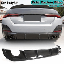 Für BMW 4er G26 M Sport 21+ Carbon Heckdiffusor Diffuser Stoßstangen Heckansatz