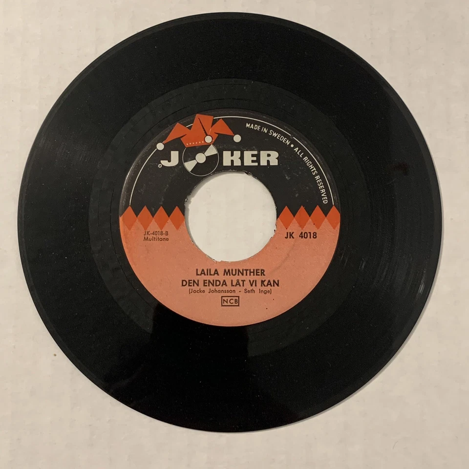 Laila Munther Tusen Förbud Den Enda Låt Vi Kan Vinyl 7 Inch Single Joker Sweden - Image 4 of 4
