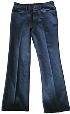 Vintage Levis Pants Men 36x30 Navy Blue Action Slacks Flat Front Trousers USA 80