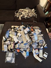 Lot of 220 IDE PATA 40 Pin 34 Pin Floppy Parallel ATA Data Ribbon Cables READ
