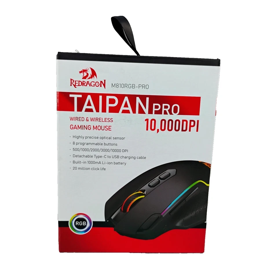 M810 Pro Wireless Gaming Mouse 10000 DPI Wired/Wireless Gamer Mouse w Rapid fire - Image 2 of 4