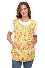 Nanxson Women Cobbler Apron with 2 Patch Pockets Cotton printed Smock with Si...