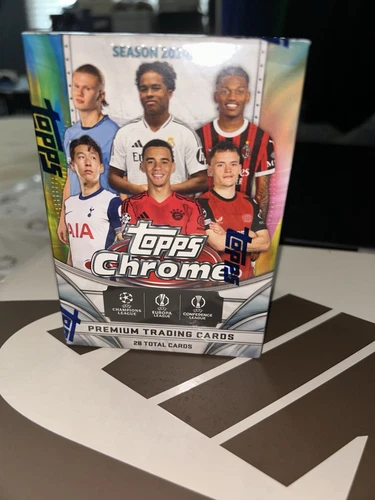 Topps Chrome 2024-25 Soccer Mens Champions League Factory Sealed Blaster Box