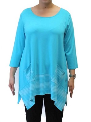 Chalet Et Ceci Amy Bamboo Pocket Top Ocean Blue