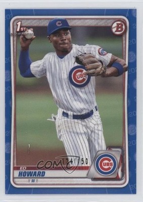 2020 Bowman Draft Blue Border 124/150 Ed Howard #BD-98 0b3