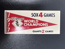 1961 Fleer Baseball Greats Chicago White Sox 1917 World Series Pennant Decals