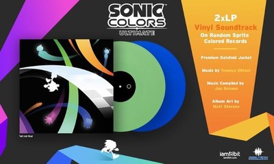 VINYL SONIC COLORS (2 LP RANDOM SPRITE COLORED) IAM8BIT SEGA MUSIC NEU