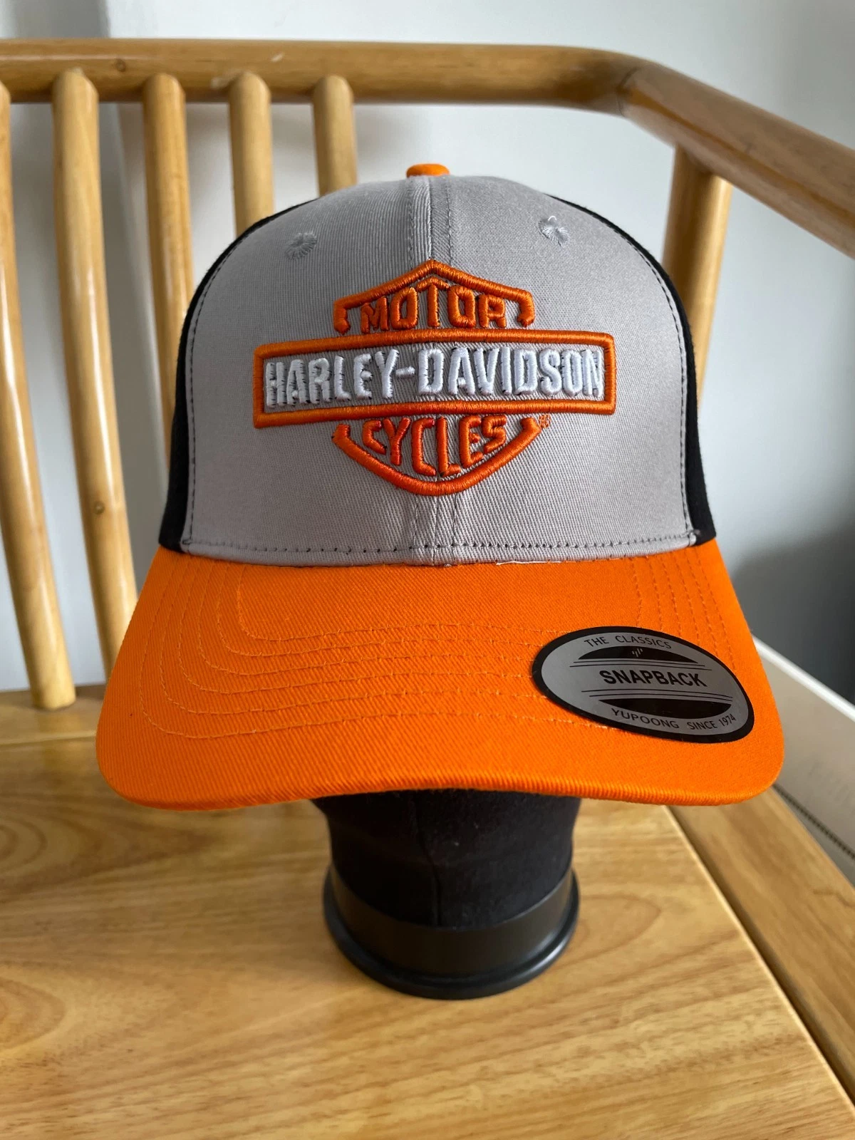 Harley-Davidson Motorcycle Racing Men's Adjustable Curved Brim Baseball Cap Hat