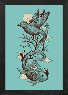 Escape from Reality Framed Wall Art Poster Canvas Print Picture