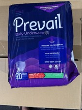 Prevail Daily Disposable Underwear, Size Medium, 20-Pack
