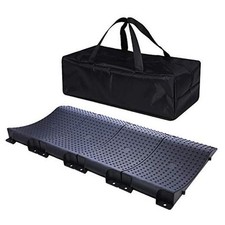 Tire Saver Ramps Anti-Slip Pads Design Car Tire Wheel Ramps for Flat Black