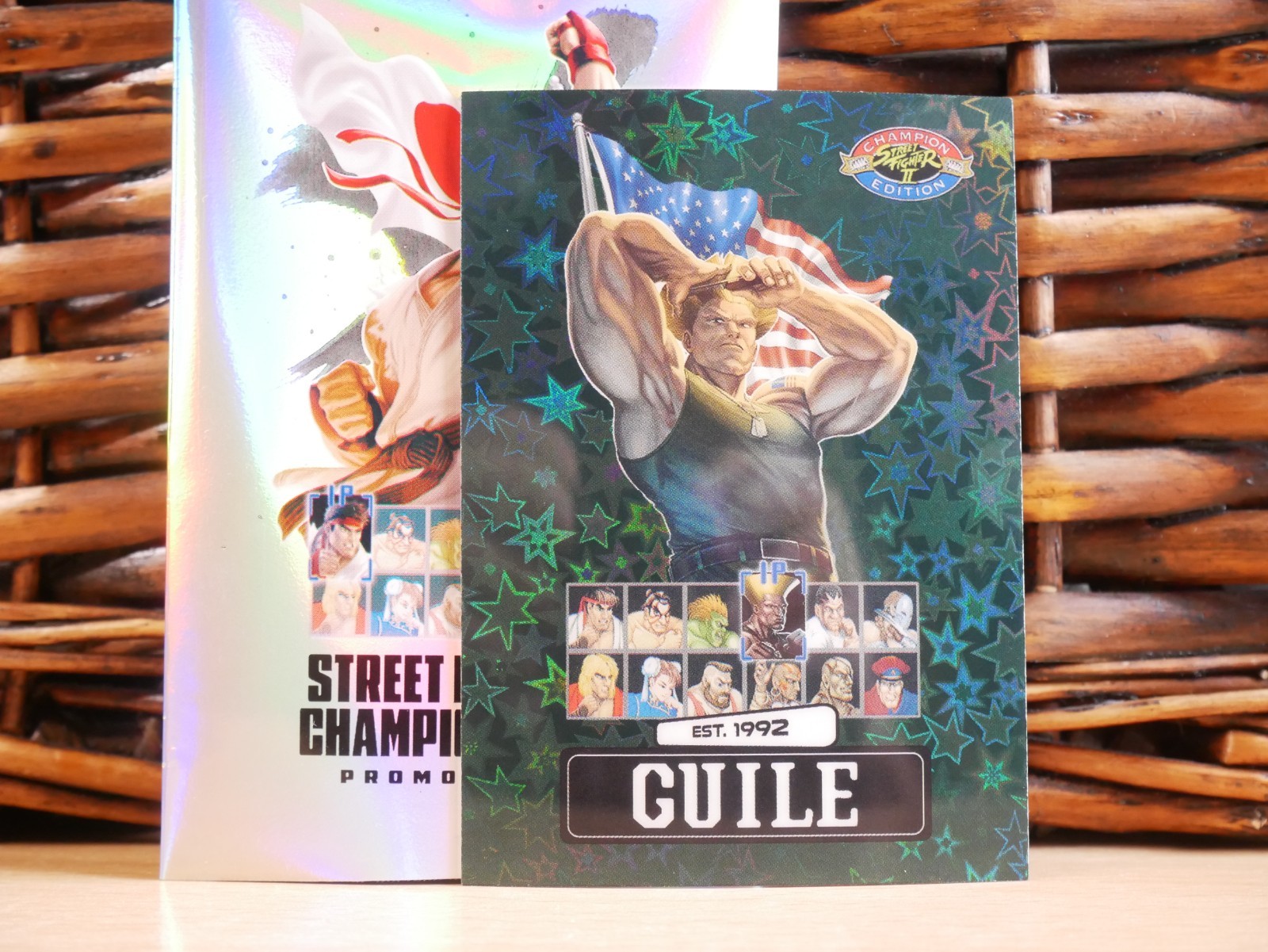 Street Fighter 2: Champion Edition Guile Green Stars /100| NM | PSA Promo | 2025