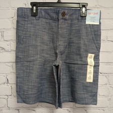 Cat  Jack Boys Size 10 Husky Flat Front Shorts Adjustable Waist Stretch