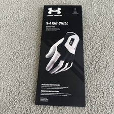 Under Armour Iso Chill Left Hand Golf Glove Large Black White New