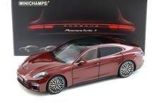 Minichamps 1:18 Porsche Panamera Turbo S 2020 Dark Red Metallic Diecast Car