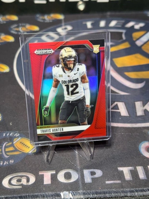 2025 Panini Prizm Draft Picks #20 Travis Hunter Prizms Red #/399
