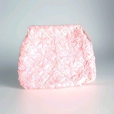 Vintage Handmade In Hong Kong Beaded Evening Clutch with Chain