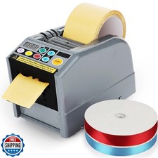 Ribbon Cutting Machine, 999mm Automatic Tape Dispenser with Manual and Auto M