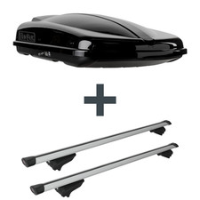 Dachbox Topbox TopBox 480 Duo + Dachträger G3 Clop airflow für Ford Focus IV HN