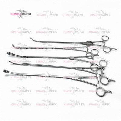 5pcs Thoracic Surgery Double Jointed Forceps | Thoracoscopy Grasping Tool