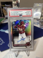 SAL STEWART 2022 BOWMAN DEAFT ROOKIE RC CHROME AUTO /499 PSA 10-SUPERSTAR