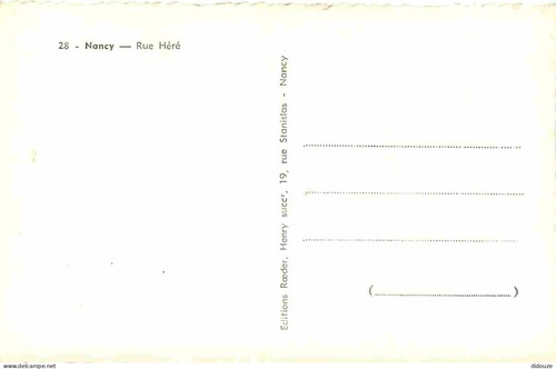 Automobiles - Voitures de tourisme - Nancy - Rue Héré - Mention Photographie Vér - Photo 2/2