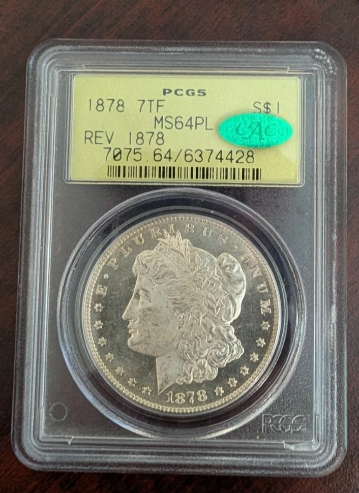 Uncirculated Silver 1878 Year Morgan US Dollars (1878-1921) for