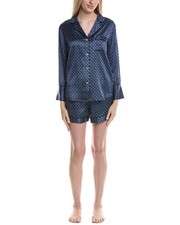 Petite Plume 2Pc Silk Pajama Set Women's