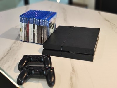 PS4 PlayStation 4 (1 TB) Komplettpaket mit 2 Controllern und Spielen