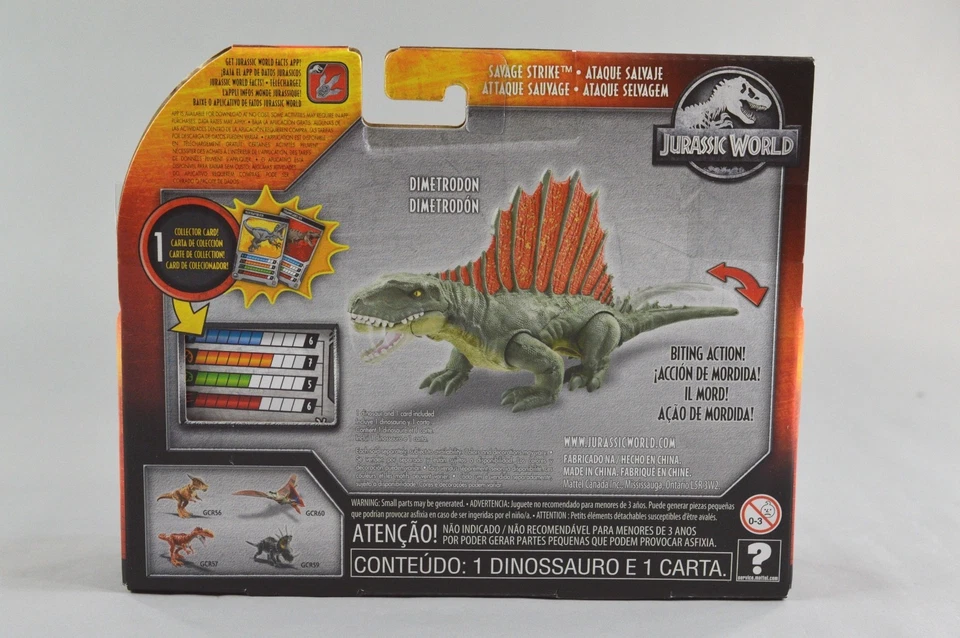 Jurassic World Dino Rivals Savage Strike Dimetrodon Mattel NUEVO Foto 4 de 4