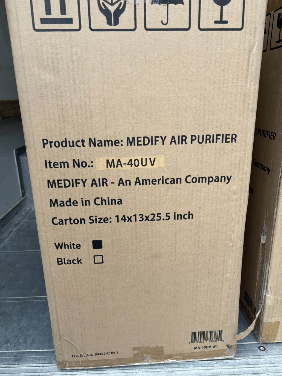 Medify Air MA-40UV HEPA Air Purifier (New in Box) - White