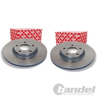 2X febi Bremsscheiben Ø300Mm Vorne Passend FÜR Mazda 2 3 5