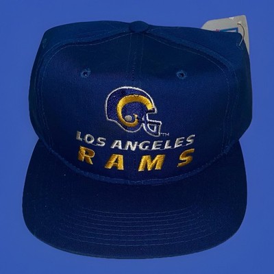 Vintage 1980s Los Angeles Rams New Era Snapback Hat NFL With Original Tag *READ*