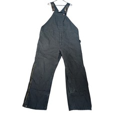 Dickies Black Quilted Insulated Zip Leg Overalls Mwn's 2XL Winter Workwear