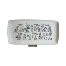 New Disney Mickey And Friends Sketchbook Rectangle Serving Tray By Zrike Brands