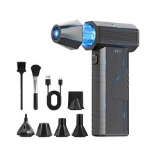 Compressed Air Duster, 8000mAh 130,000 RPM Keyboard Cleaner, Replac... Fast Ship