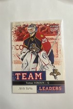 2008-09 Fleer Ultra -NHL- Team Leaders Tomas Vokoun #TL 9. AWESOME PRICE!!