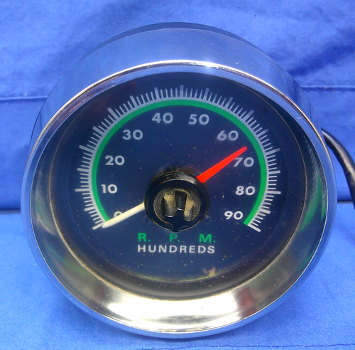 Vintage 1960s 1970s RAC 9,000 RPM Tachometer Day 2 Hot Rod