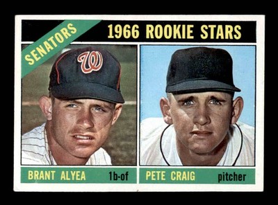1966 Topps Senators Rookie Stars Brant Alyea, Pete Craig RC GD #11 Baseball Card