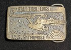 Star Trek Lives USS Enterprise Vintage Brass Belt Buckle By Tiffany Studio NY — photo 1