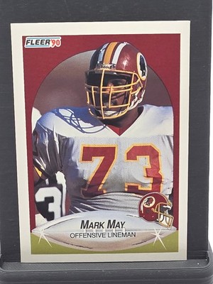 1990 Fleer #162b Mark May no black line above text on back