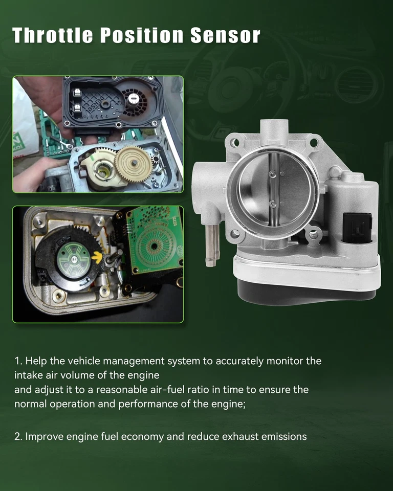 Para Ford Fusion Mercury Milan 2006-2009 Lincoln Zephyr 3,0 L carrocería del acelerador Foto 4 de 4