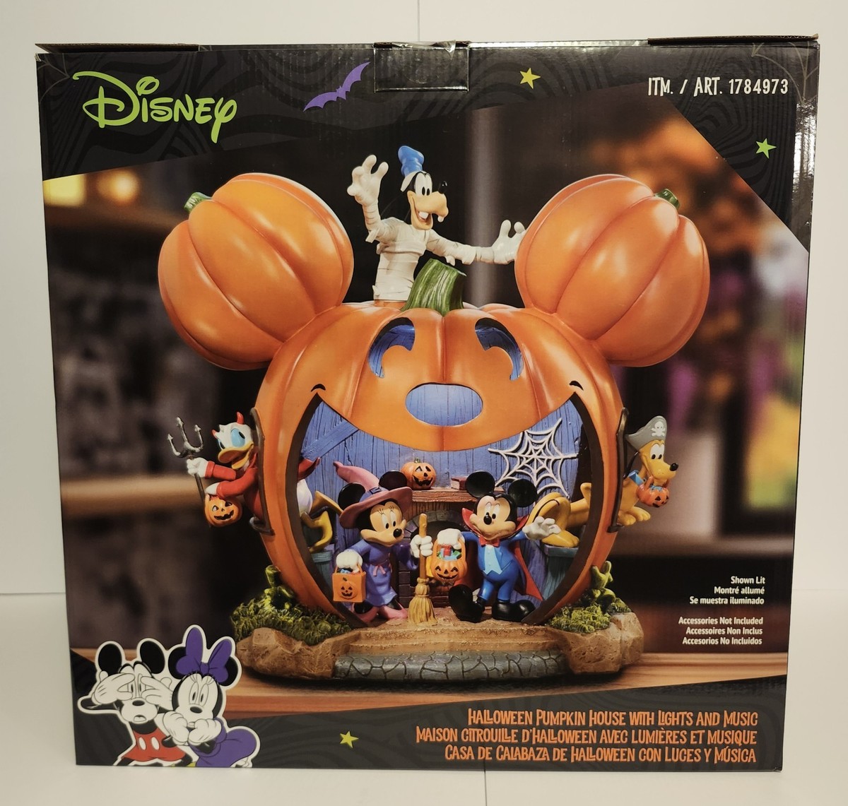 Disney Halloween 2025 Mickey & Friends Illuminated Pumpkin House