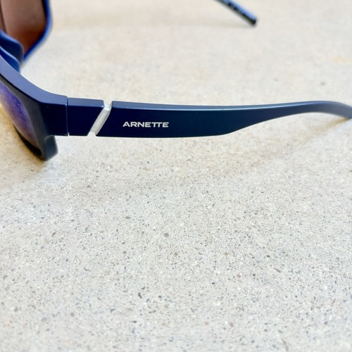 Arnette Zoro Men’s Polarized Square Wrap Sunglasses 4271 Navy Blue - Picture 6 of 8