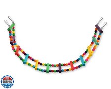 DS. DISTINCTIVE STYLE Bird Ladder Toys Coloured Flexible Parrot Swing Bridge