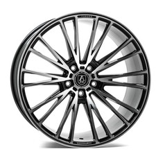 22x9 Axe CF2 Black And Polished Face Wheels 5x115 (35mm) Set of 4