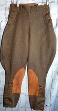 Vintage 1920s-40s Women's 25" Waist JODHPURS Warner Bros RIDING EQUESTRIAN