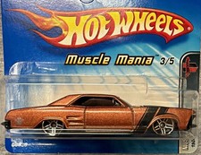 Hot Wheels Muscle Mania 3/5 1:64 1964 Buick Riviera Diecast Copper/Black