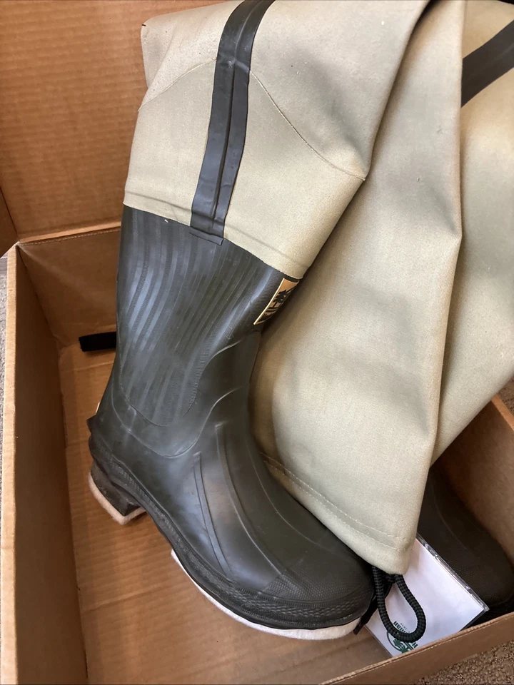 Hodgman 3 Ply Canvas Hip Felt Boots Size Womens 10 Men’s 8.5 100% Waterproof - Image 4 of 4